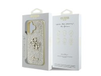 Guess Fixed Glitter Big 4G Case for iPhone 16 Plus - Gold Guess Fixed Glitter Big 4G Case for iPhone 16 Plus - Gold