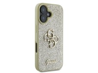 Guess Fixed Glitter Big 4G Case for iPhone 16 Plus - Gold Guess Fixed Glitter Big 4G Case for iPhone 16 Plus - Gold