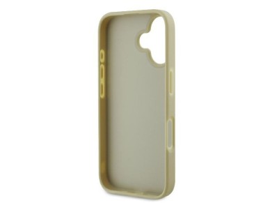 Capa Guess Fixed Glitter Big 4G para iPhone 16 Plus - Dourada Capa Guess Fixed Glitter Big 4G para iPhone 16 Plus - Dourada