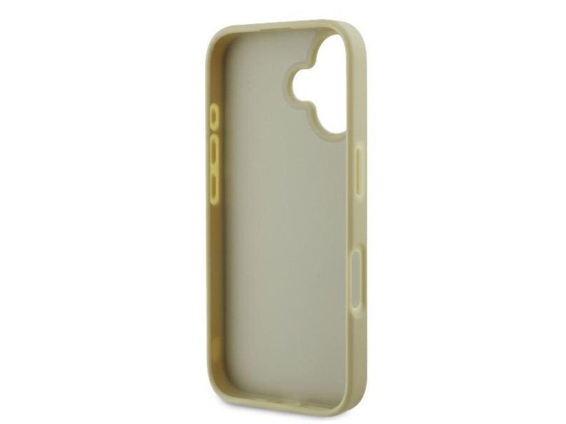 Guess Fixed Glitter Big 4G Case for iPhone 16 Plus - Gold