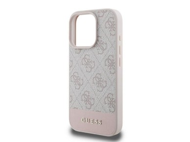 Guess 4G Bottom Stripe Case for iPhone 16 Pro Max - Pink