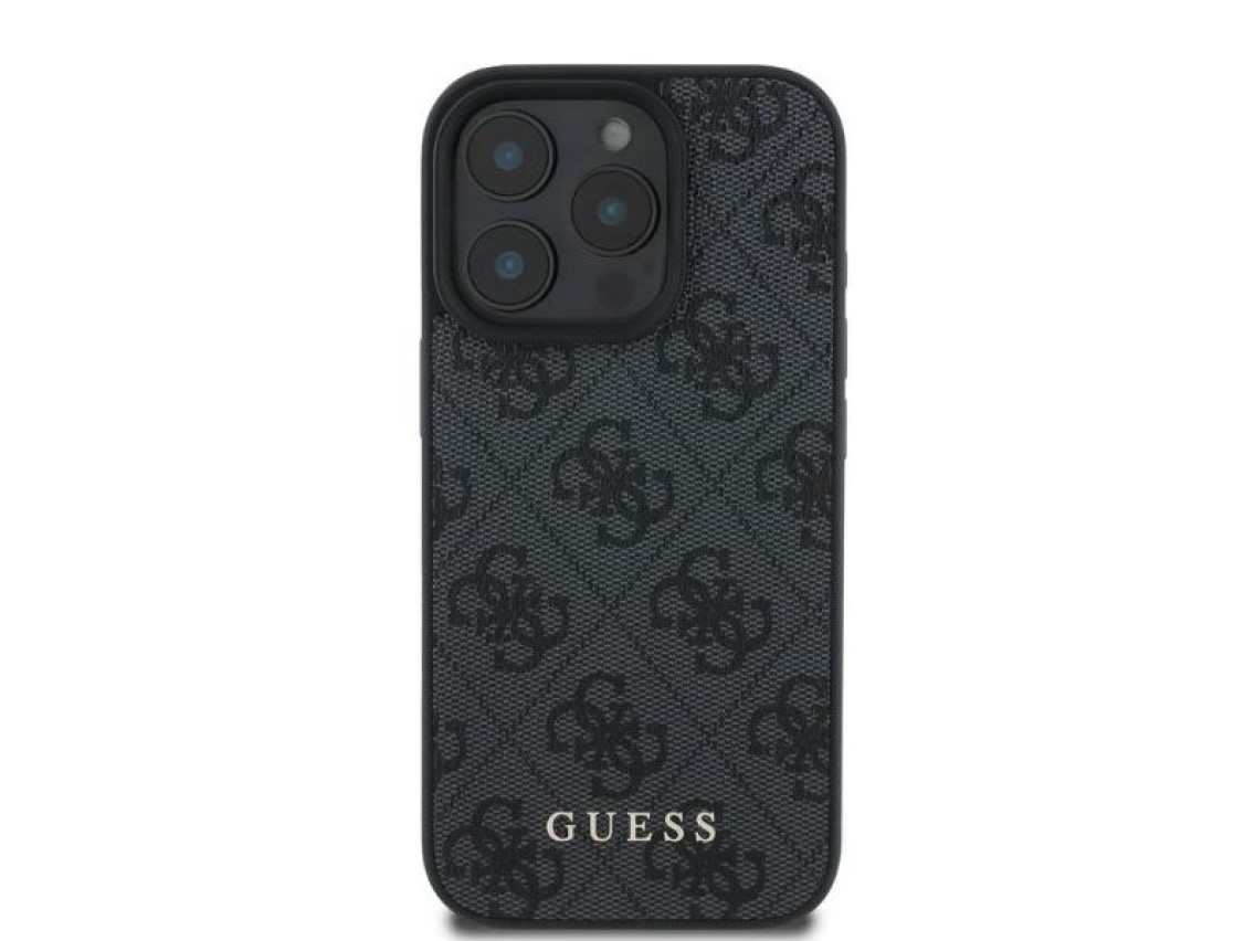 Capa Guess 4G Classic para iPhone 16 Pro Max - Preta