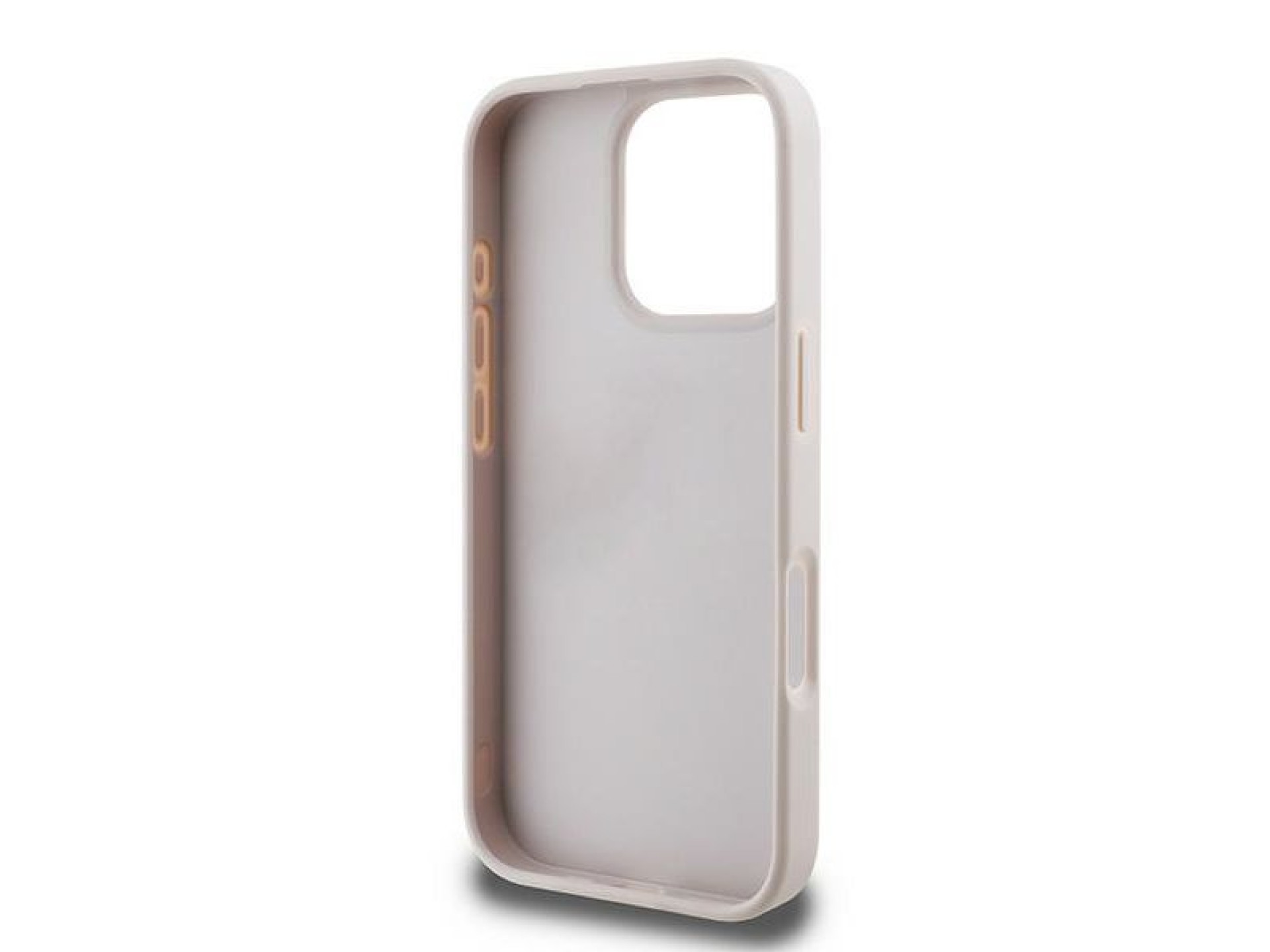 Capa Guess 4G com listra na parte inferior para iPhone 16 Pro Max - Rosa