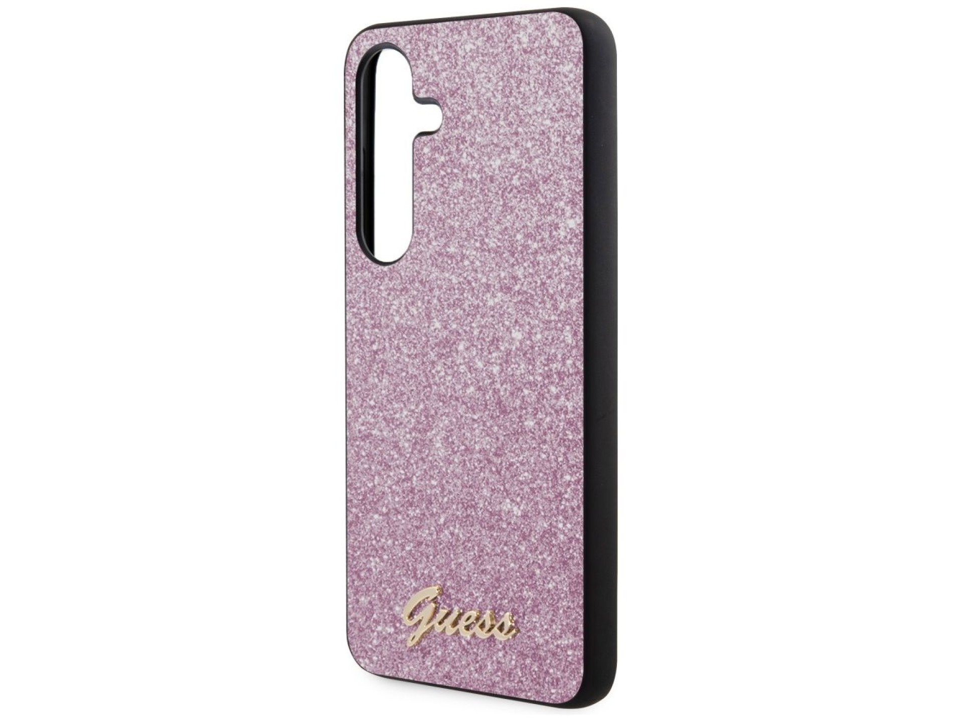 Funda Guess Glitter Script para Samsung Galaxy S24+ - morado