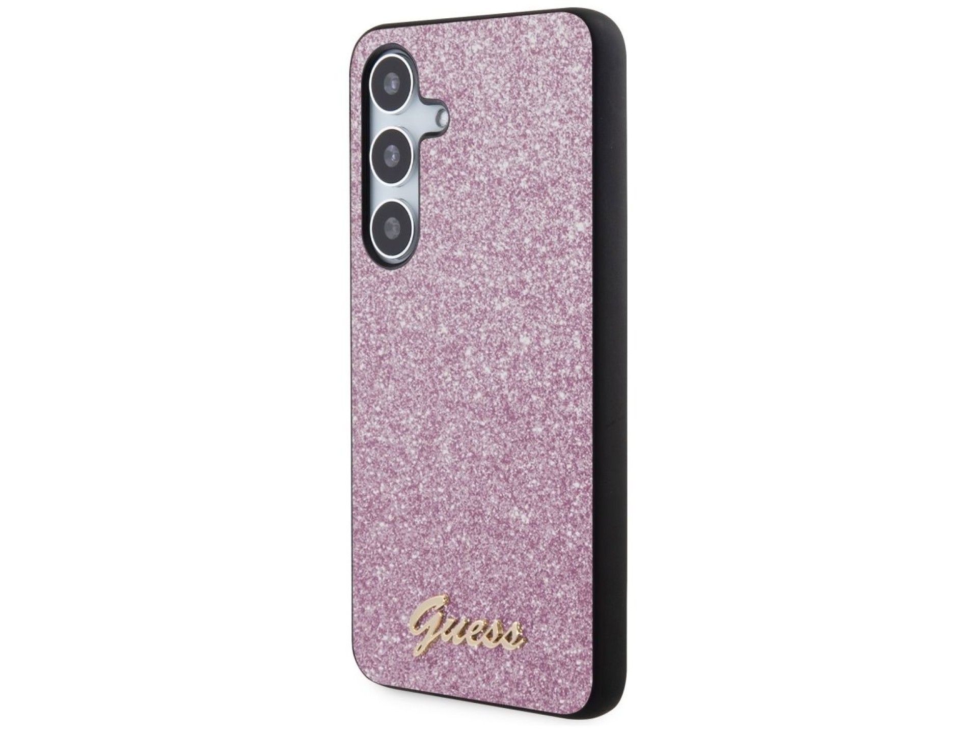 Funda Guess Glitter Script para Samsung Galaxy S24+ - morado