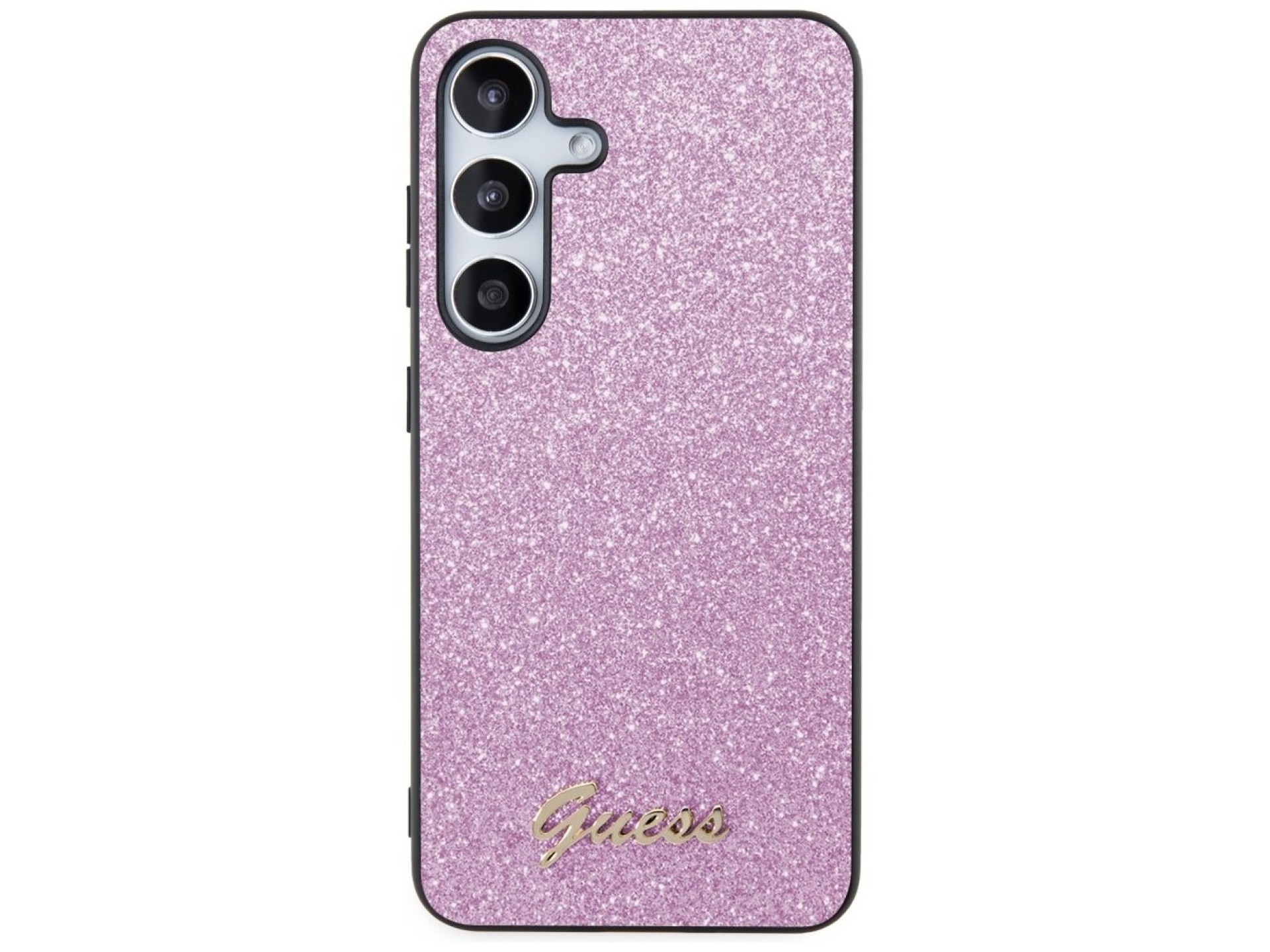Funda Guess Glitter Script para Samsung Galaxy S24+ - morado