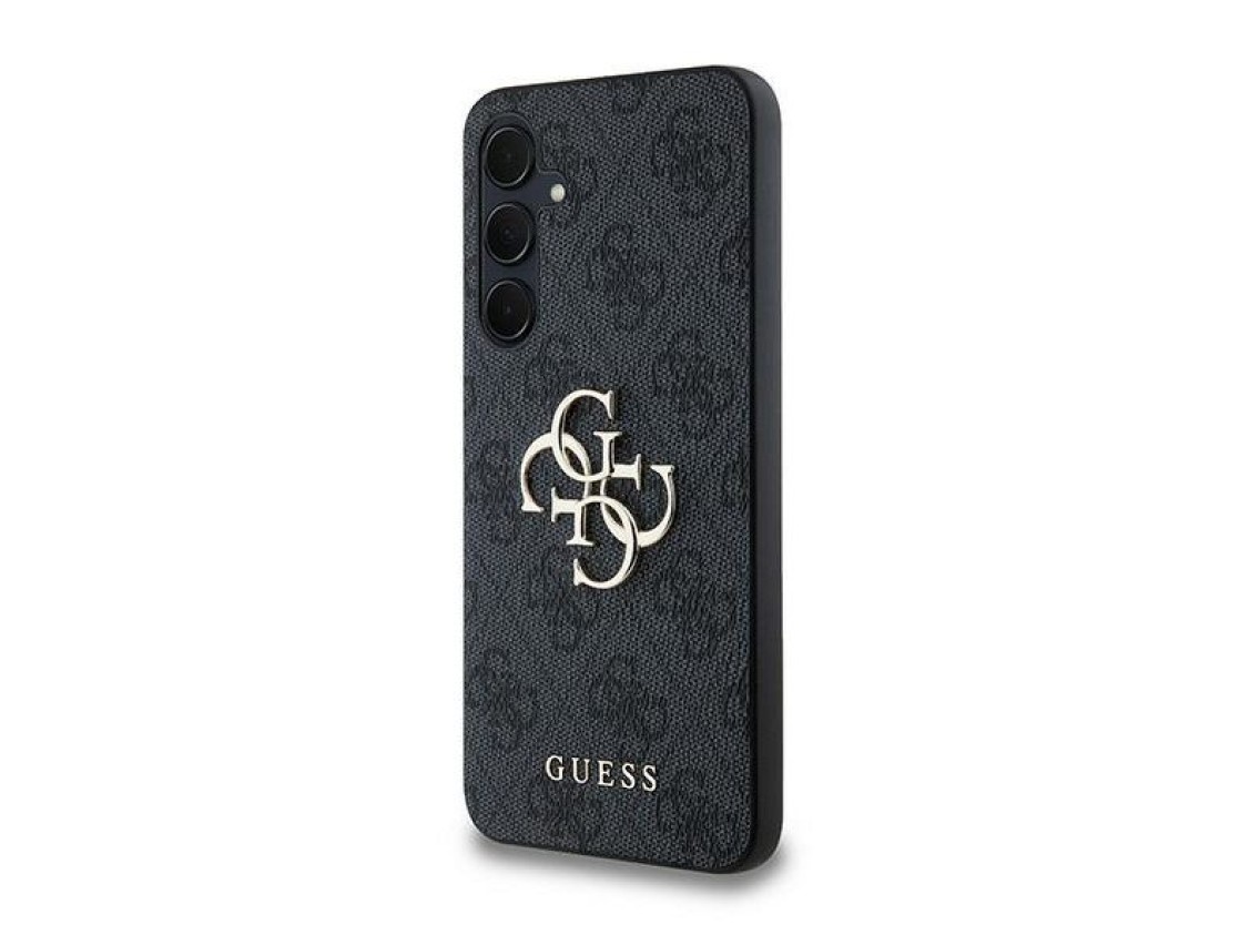 Guess 4G Big Metal Logo case for Samsung Galaxy A35 - black