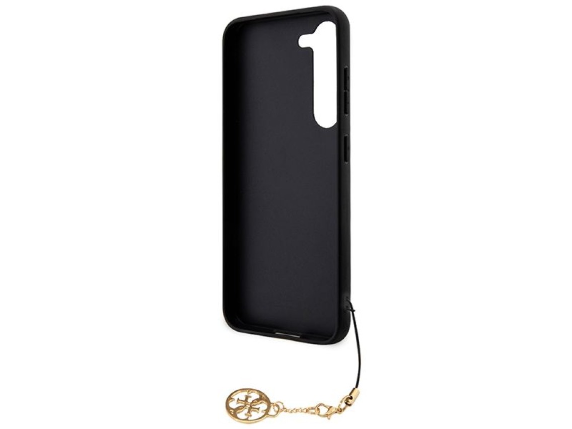 Capa Guess 4G Charms Collection para Samsung Galaxy A35 - preta