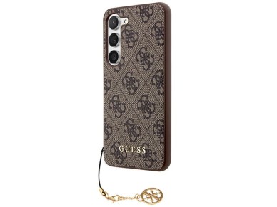 Guess 4G Charms Collection case for Samsung Galaxy A35 - brown Guess 4G Charms Collection case for Samsung Galaxy A35 - brown