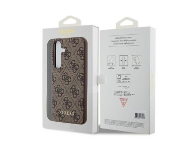 Guess 4G Metal Gold Logo case for Samsung Galaxy A35 - brown Guess 4G Metal Gold Logo case for Samsung Galaxy A35 - brown