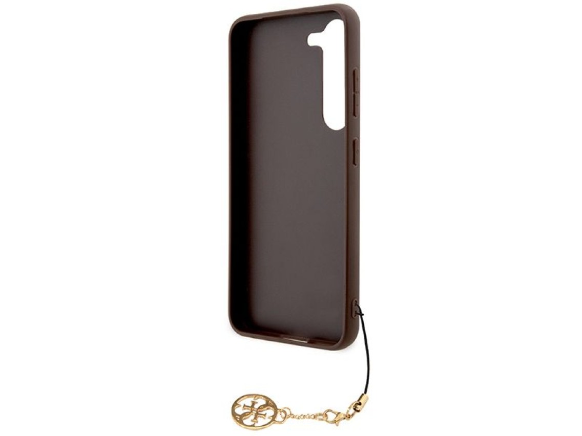 Capa Guess 4G Charms Collection para Samsung Galaxy A35 - marrom