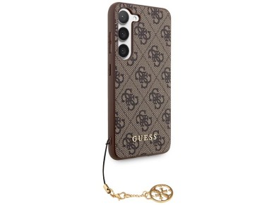 Guess 4G Charms Collection case for Samsung Galaxy A35 - brown Guess 4G Charms Collection case for Samsung Galaxy A35 - brown