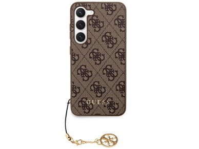 Guess 4G Charms Collection case for Samsung Galaxy A35 - brown Guess 4G Charms Collection case for Samsung Galaxy A35 - brown