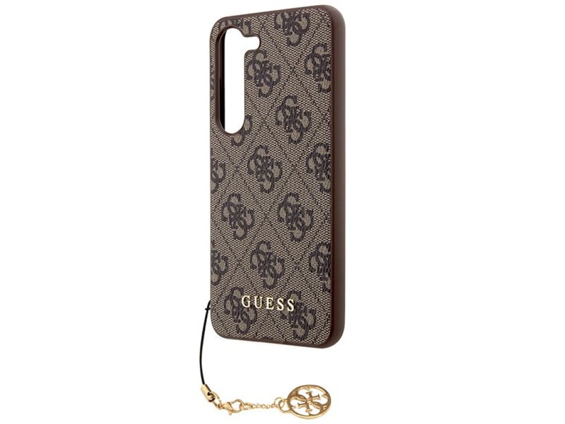 Capa Guess 4G Charms Collection para Samsung Galaxy A35 - marrom