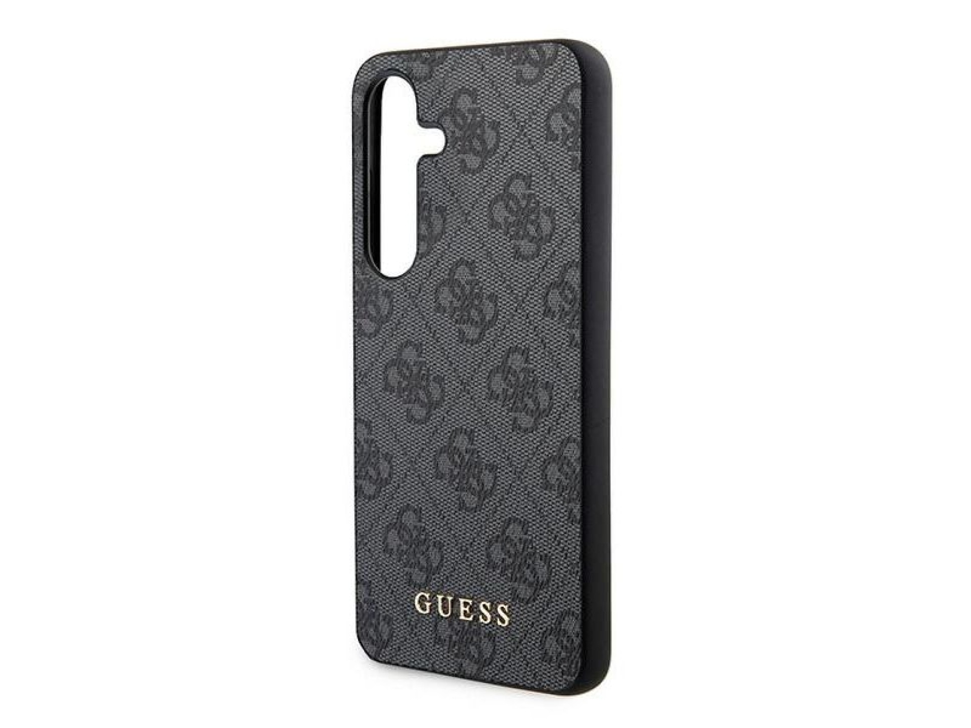 Capa Guess 4G Metal com Logo Dourado para Samsung Galaxy S24 - preta
