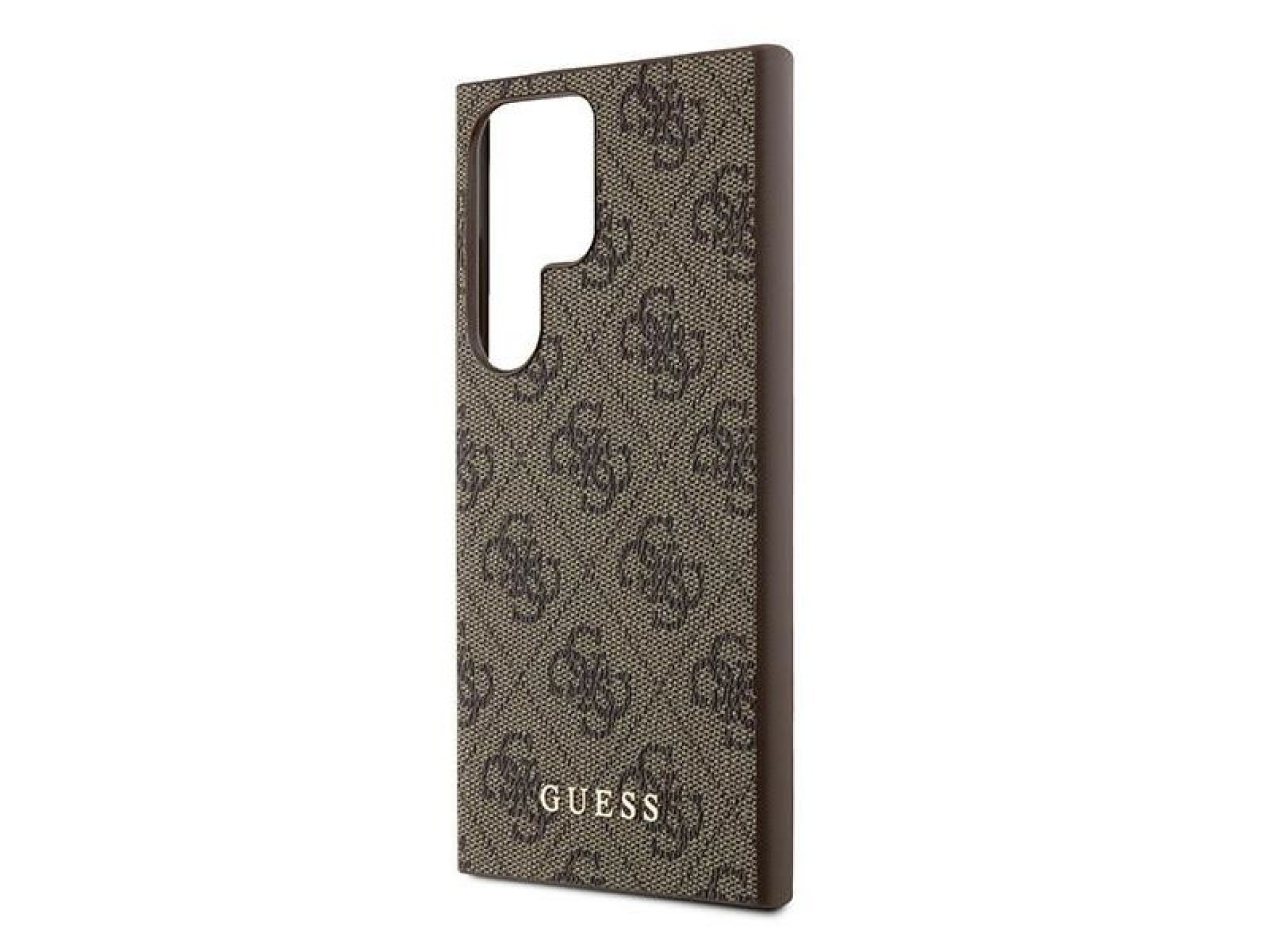 Funda Guess 4G Metal Gold Logo para Samsung Galaxy S24 Ultra - marrón