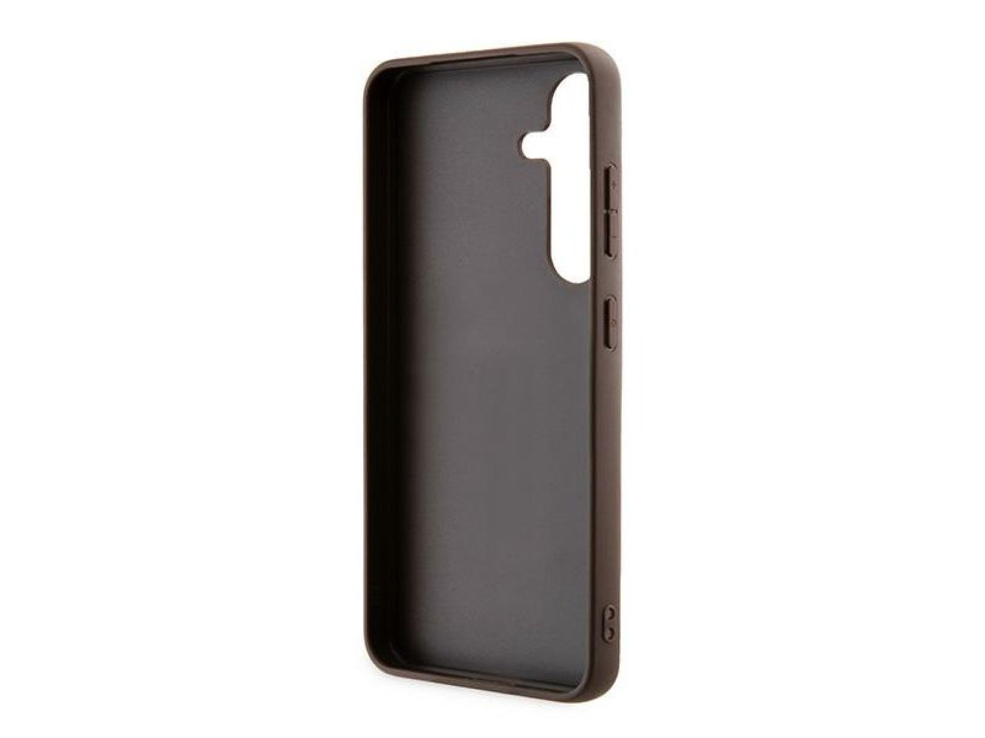 Guess 4G Metal Gold Logo case for Samsung Galaxy S24 - brown