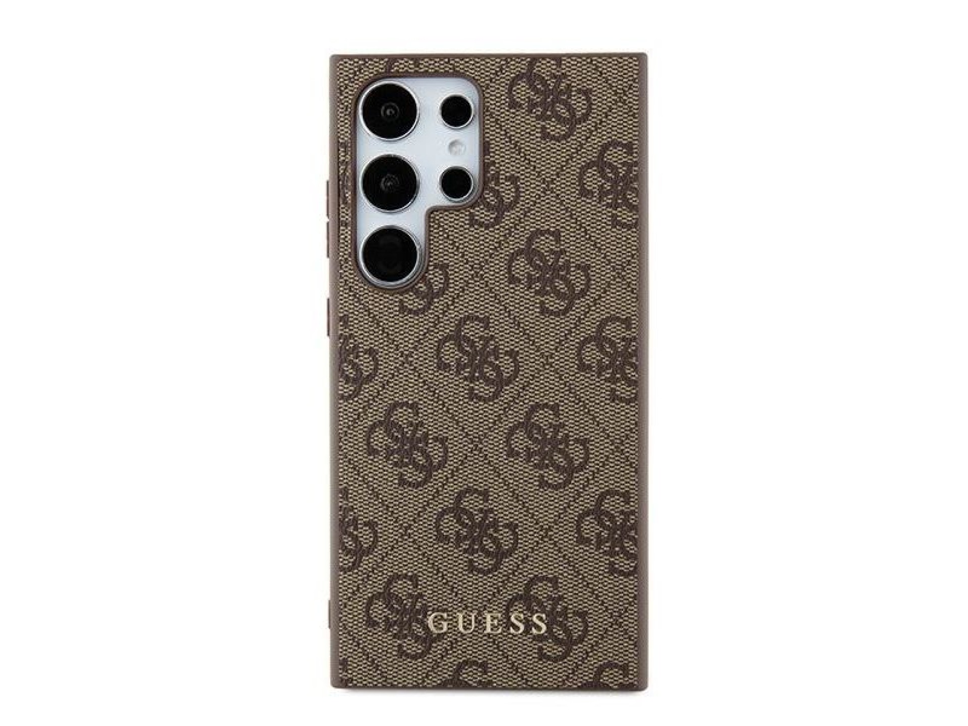 Funda Guess 4G Metal Gold Logo para Samsung Galaxy S24 Ultra - marrón