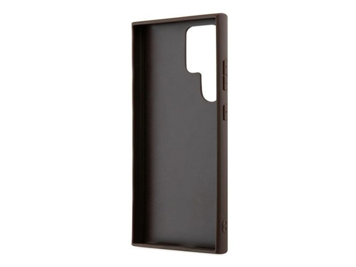 Funda Guess 4G Metal Gold Logo para Samsung Galaxy S24 Ultra - marrón