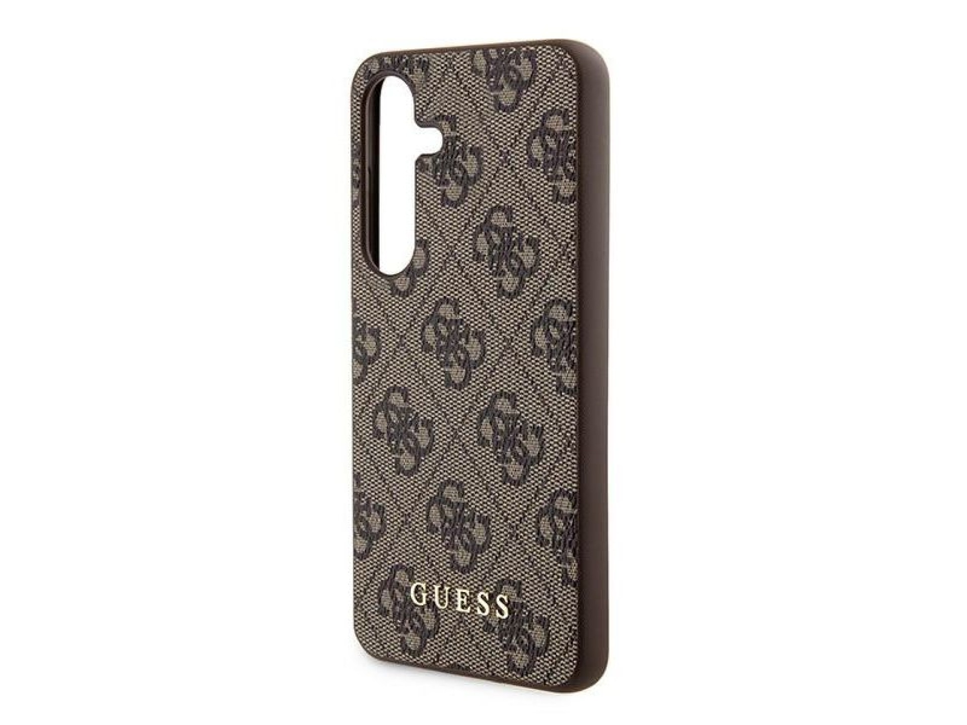 Guess 4G Metal Gold Logo case for Samsung Galaxy S24 - brown