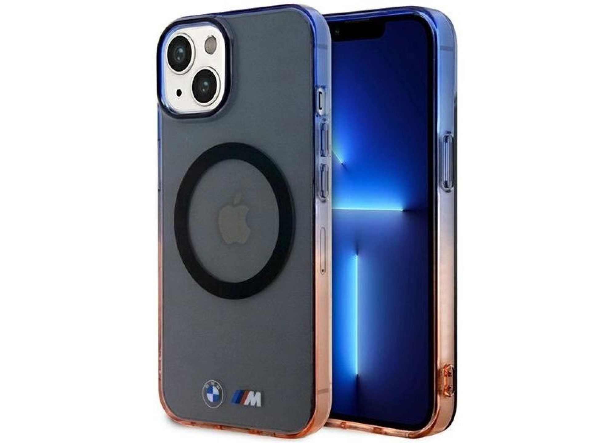 Capa MagSafe BMW Gradient Bumper para iPhone 14 Plus - cinza