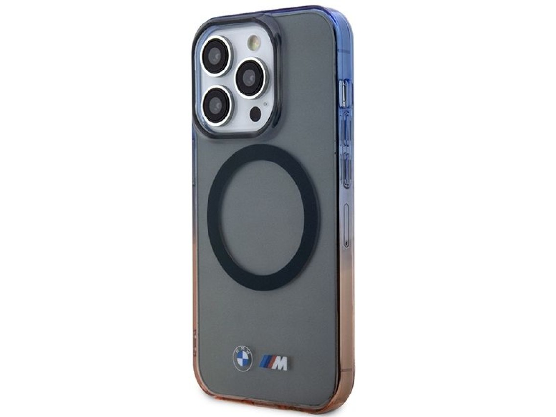 Case BMW BMHMP14LHTGE iPhone 14 Pro 6.1" grey/grey hardcase Gradient Bumper MagSafe