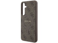 Guess 4G Collection Leather Metal Logo MagSafe case for Samsung Galaxy S24+ - brown Guess 4G Collection Leather Metal Logo MagSafe case for Samsung Galaxy S24+ - brown