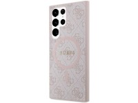 Funda Guess 4G Collection de cuero con logo metálico y MagSafe para Samsung Galaxy S24 Ultra - Rosa Funda Guess 4G Collection de cuero con logo metálico y MagSafe para Samsung Galaxy S24 Ultra - Rosa