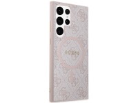 Funda Guess 4G Collection de cuero con logo metálico y MagSafe para Samsung Galaxy S24 Ultra - Rosa Funda Guess 4G Collection de cuero con logo metálico y MagSafe para Samsung Galaxy S24 Ultra - Rosa