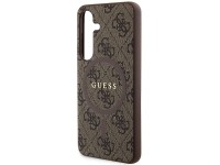 Guess 4G Collection Leather Metal Logo MagSafe Case for Samsung Galaxy S24 - Brown Guess 4G Collection Leather Metal Logo MagSafe Case for Samsung Galaxy S24 - Brown
