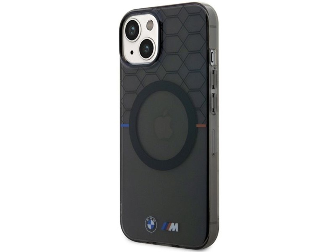 Case BMW BMHMP14SHGPK iPhone 14 6.1" grey/grey Pattern MagSafe