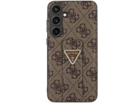 Guess GUHCS24SPGS4TDW S24 S921 marrom/marrom estojo rígido Grip Stand 4G Triangle Strass Guess GUHCS24SPGS4TDW S24 S921 marrom/marrom estojo rígido Grip Stand 4G Triangle Strass