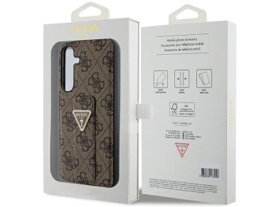 Guess GUHCS24SPGS4TDW S24 S921 brown/brown hardcase Grip Stand 4G Triangle Strass Guess GUHCS24SPGS4TDW S24 S921 brown/brown hardcase Grip Stand 4G Triangle Strass