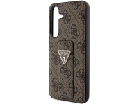 Guess GUHCS24SPGS4TDW S24 S921 marrom/marrom estojo rígido Grip Stand 4G Triangle Strass Guess GUHCS24SPGS4TDW S24 S921 marrom/marrom estojo rígido Grip Stand 4G Triangle Strass