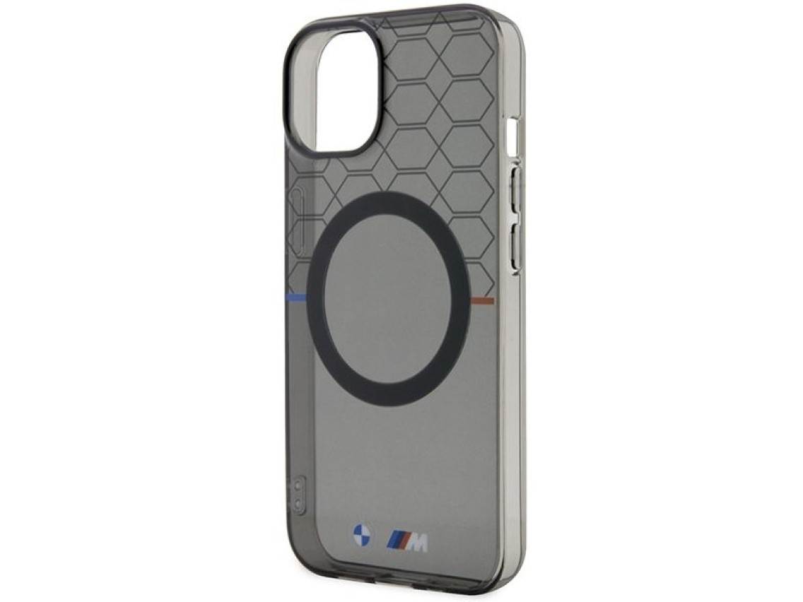 Case BMW BMHMP14SHGPK iPhone 14 6.1" grey/grey Pattern MagSafe