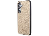 Capa Guess Glitter Script para Samsung Galaxy S24 - dourada Capa Guess Glitter Script para Samsung Galaxy S24 - dourada
