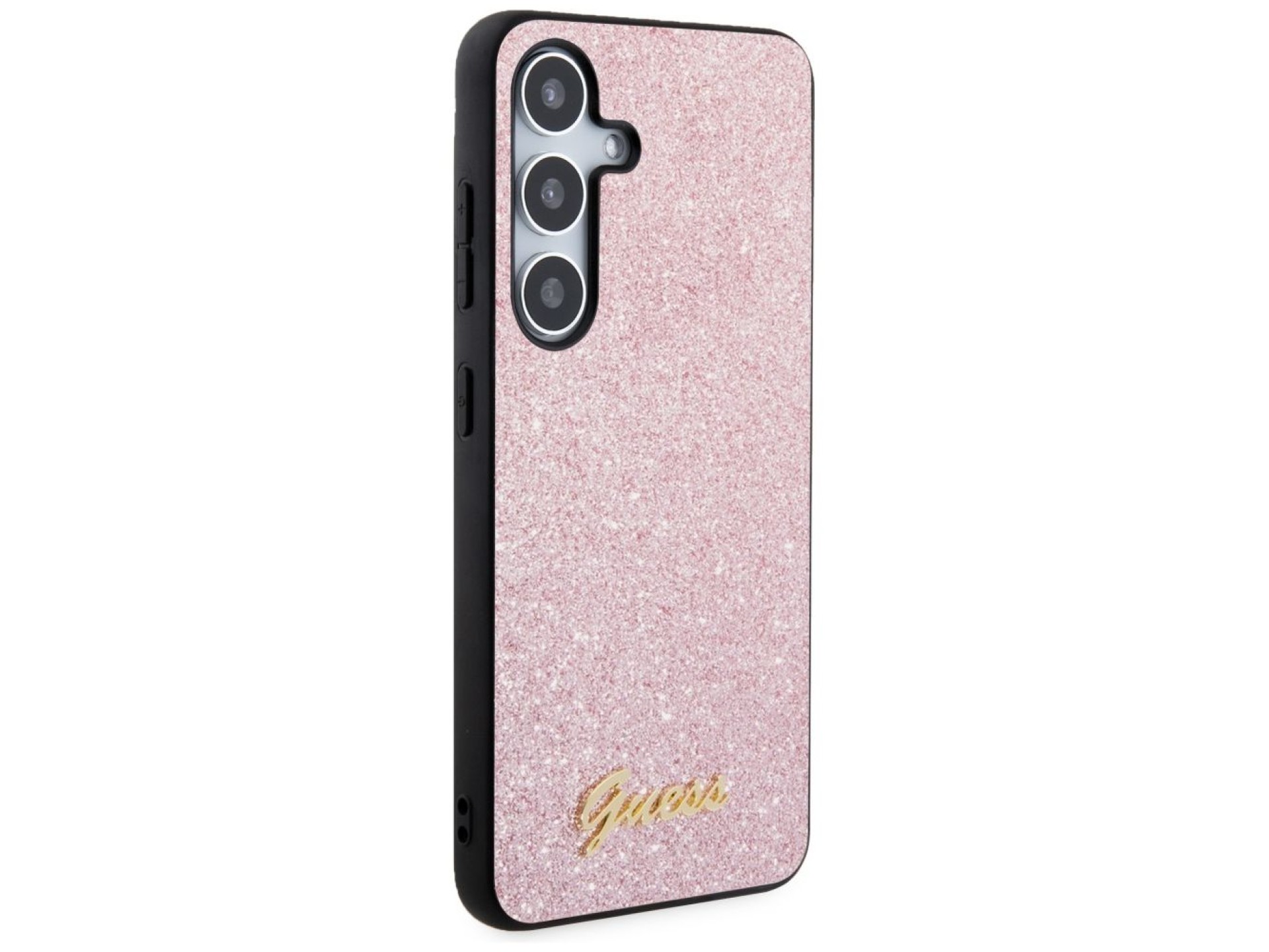 Guess Glitter Script Case for Samsung Galaxy S24 - Pink