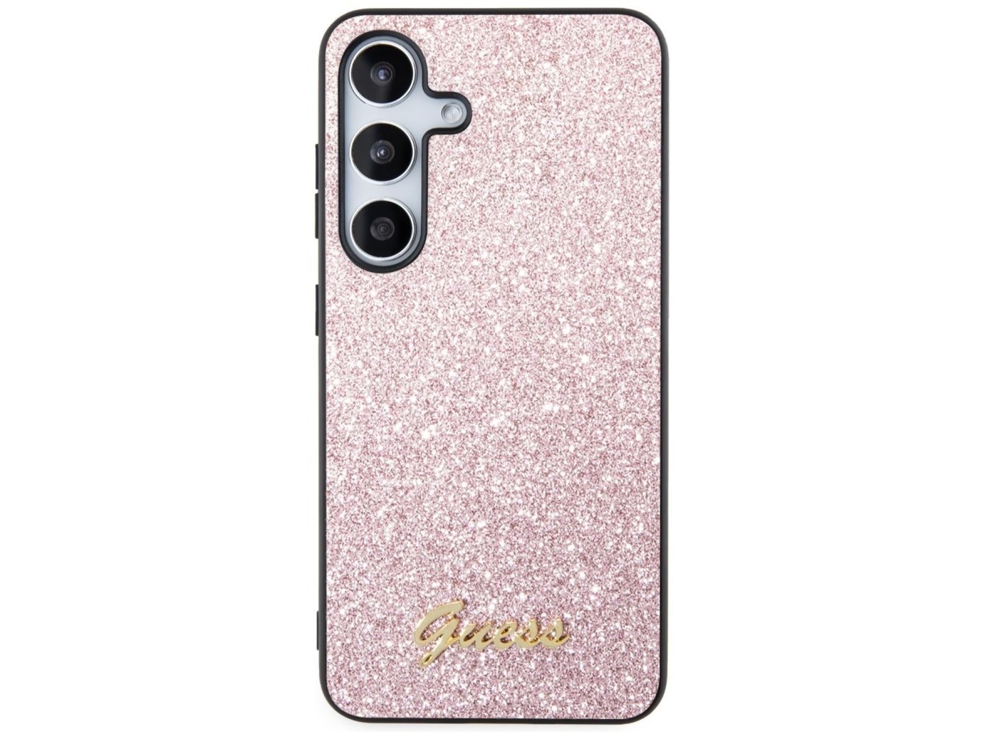 Guess Glitter Script Case for Samsung Galaxy S24 - Pink