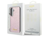 Guess Glitter Script Case for Samsung Galaxy S24 - Pink Guess Glitter Script Case for Samsung Galaxy S24 - Pink