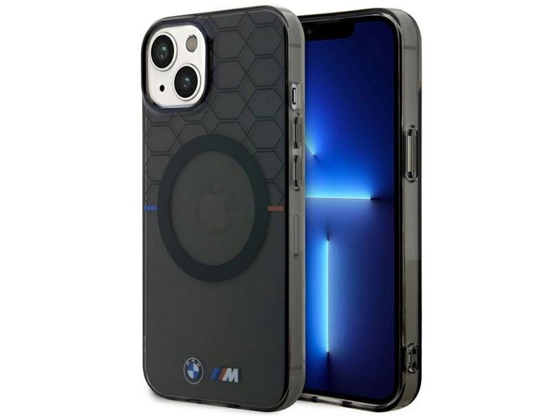 BMW Pattern MagSafe case for iPhone 14 Plus - gray