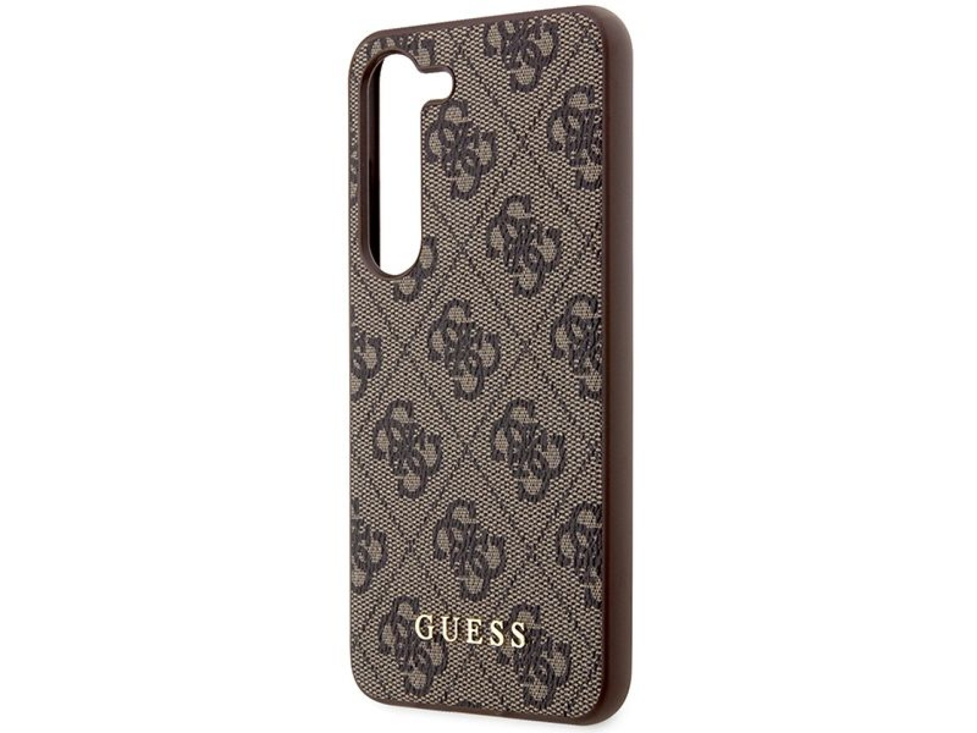 Capa Guess 4G Metal com Logo Dourado para Samsung Galaxy S24+ - marrom