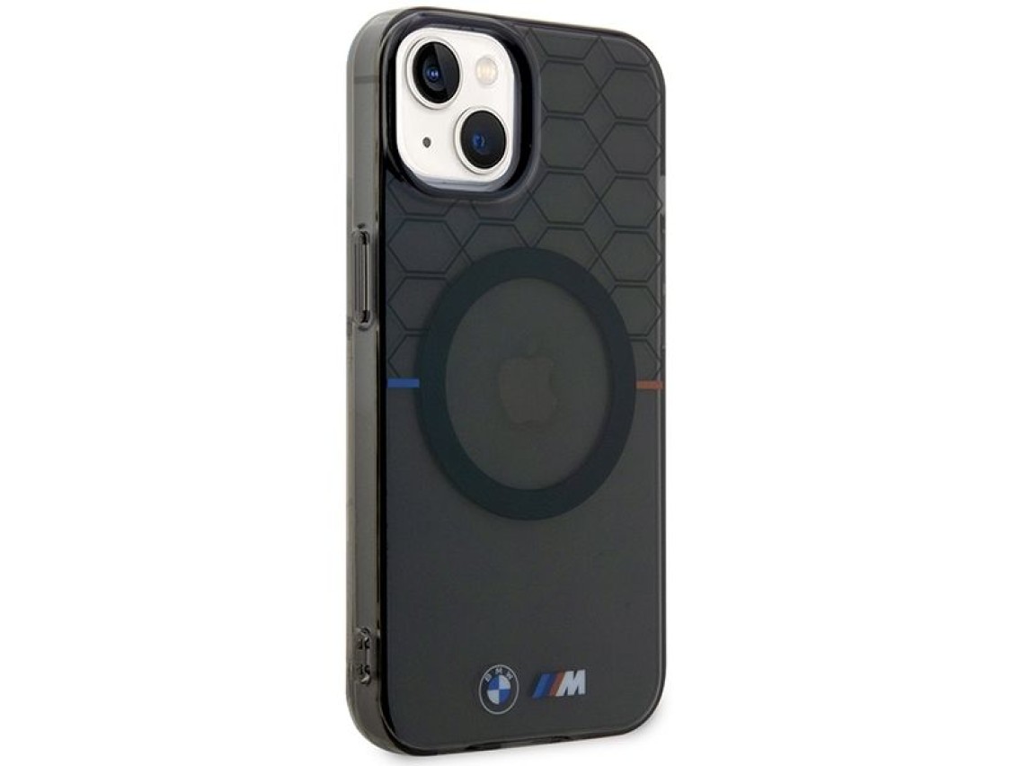 BMW Pattern MagSafe case for iPhone 14 Plus - gray
