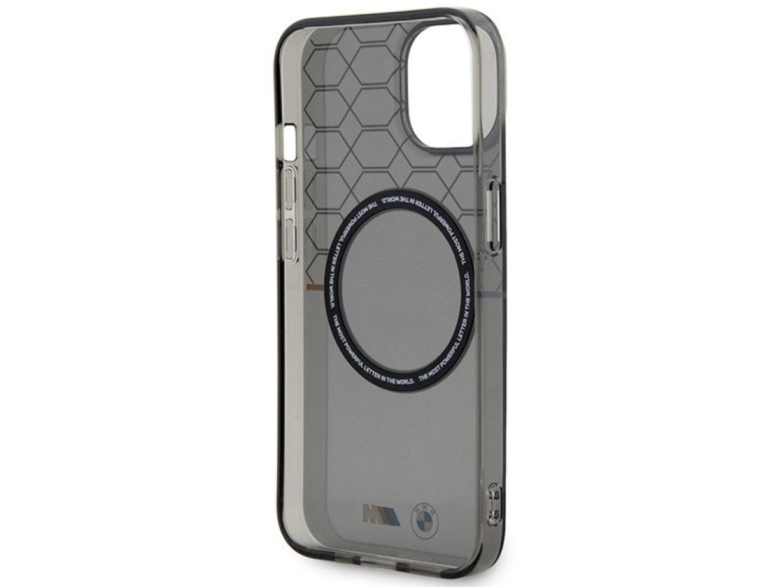 BMW Pattern MagSafe case for iPhone 14 Plus - gray