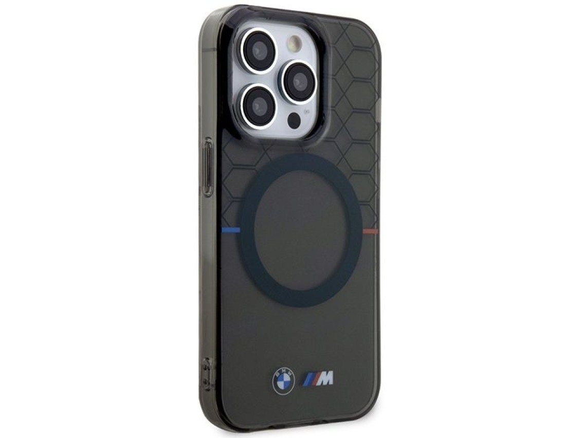Funda BMW BMHMP14LHGPK para iPhone 14 Pro de 6,1" Gris/Diseño Gris MagSafe