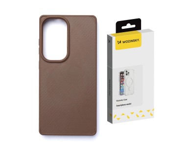 Funda Wozinsky de fibra de carbono con MagSafe para Samsung Galaxy S25 - Marrón Funda Wozinsky de fibra de carbono con MagSafe para Samsung Galaxy S25 - Marrón