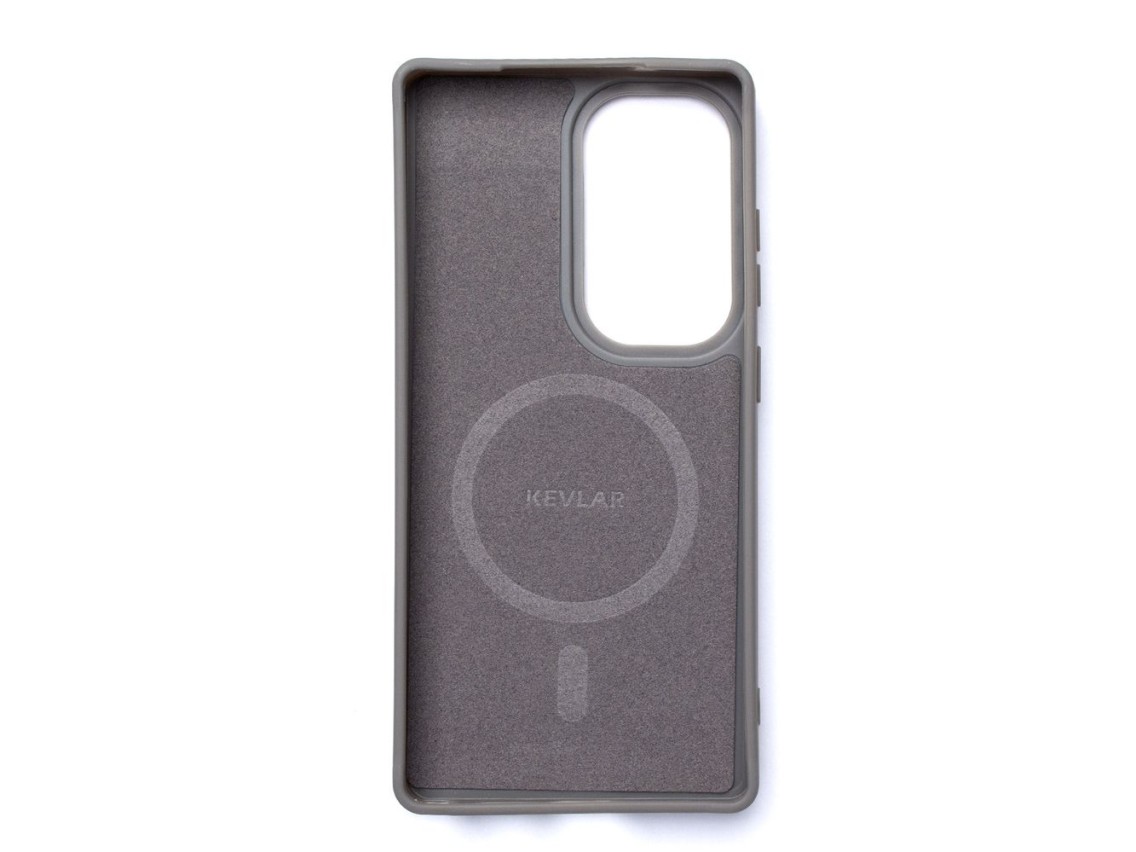 Funda Wozinsky de fibra de carbono con MagSafe para Samsung Galaxy S25 - Gris