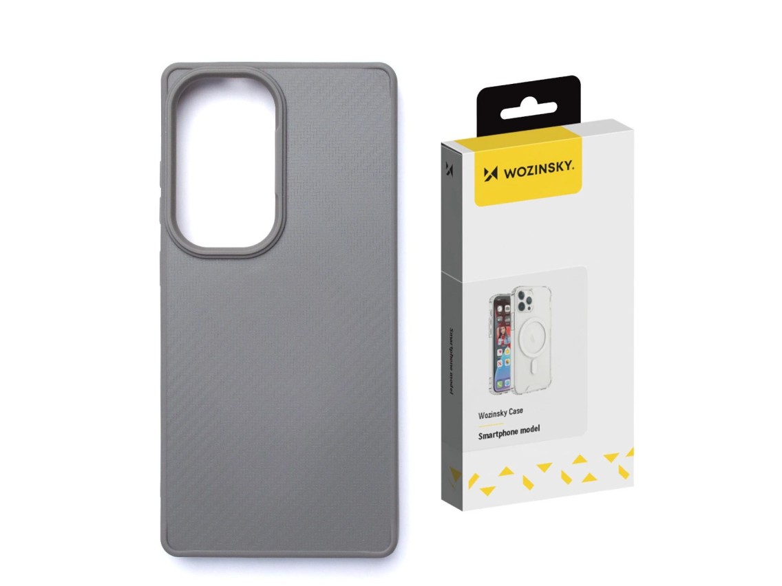 Funda Wozinsky de fibra de carbono con MagSafe para Samsung Galaxy S25 - Gris
