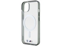 Capa rígida transparente BMW BMHMP14SHCRS para iPhone 14 de 6,1 polegadas com anel prateado e MagSaf Capa rígida transparente BMW BMHMP14SHCRS para iPhone 14 de 6,1 polegadas com anel prateado e MagSaf