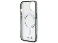 Capa rígida transparente BMW BMHMP14SHCRS para iPhone 14 de 6,1 polegadas com anel prateado e MagSaf Capa rígida transparente BMW BMHMP14SHCRS para iPhone 14 de 6,1 polegadas com anel prateado e MagSaf