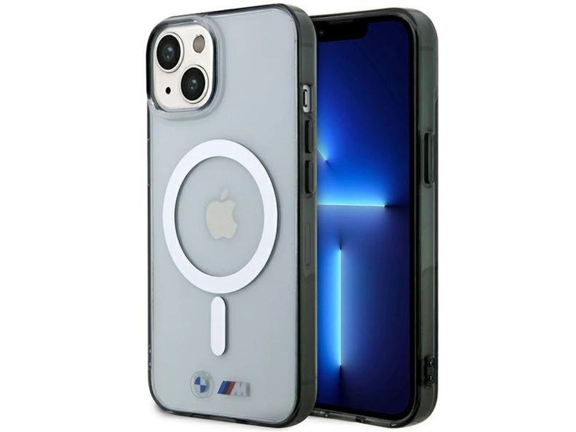 Capa MagSafe BMW Silver Ring para iPhone 14 Plus - transparente